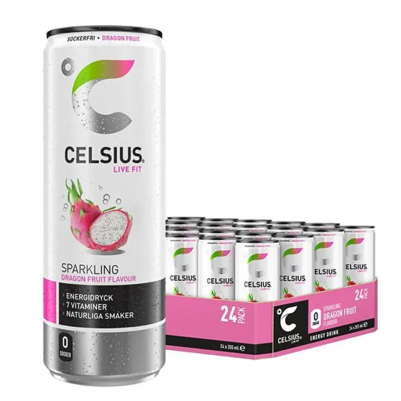 24 x Celsius, 355 ml, Dragon Fruit