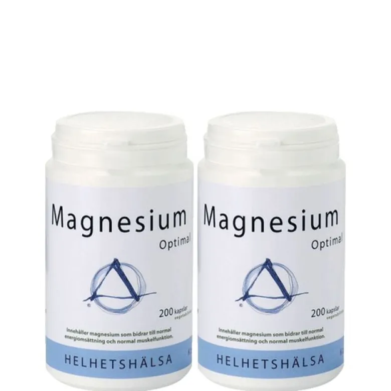 2 x Magnesium Optimal, 200 kapslar