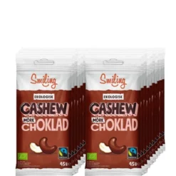 20 x Smiling Cashew Mörk Choklad, 45 g