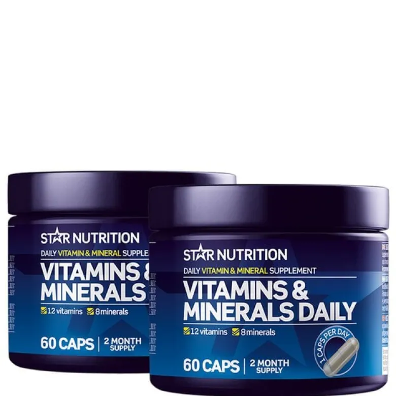 2 x Vitamins & Minerals Daily 60 kapslar