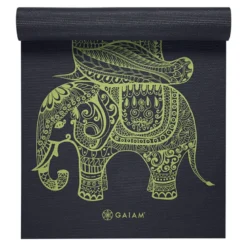 Yogamatta 6 mm Svart Gul