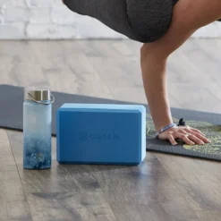 Yogamatta 6 mm Svart Gul