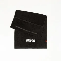 Zip Pocket Gymhandduk Svart